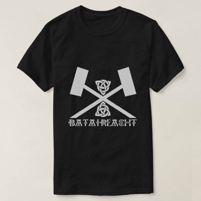 Bataireacht Irish Stick Fighting Ireland Martial T-Shirt (Design Front)