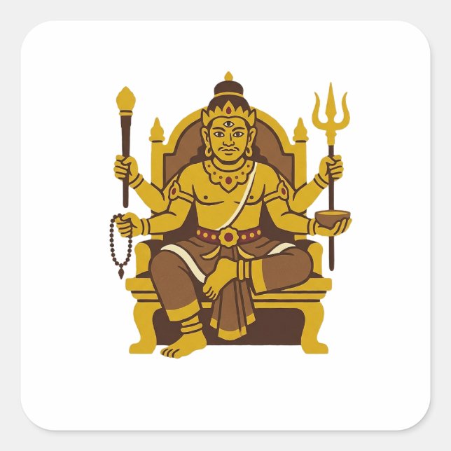 Batara Guru Square Sticker (Front)