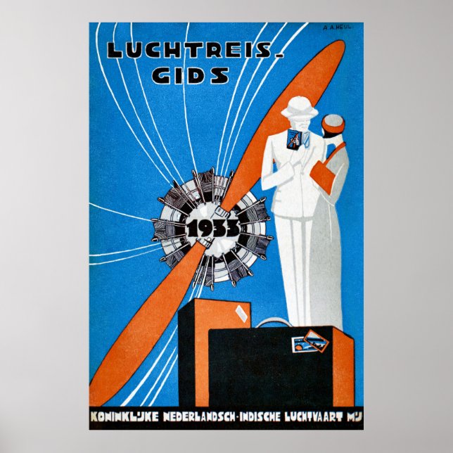 Batavia Dutch Indies Vintage Travel Poster (Front)