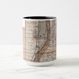 Batavia Illinois Plat Map 1870 Fox River Valley Mug