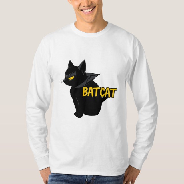 BatCat Hero Tee - Unleash Your Inner Vigilante (Front)