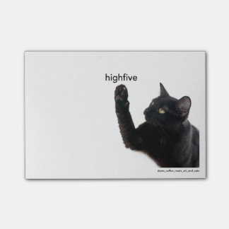 Batcat: High 5 Post-it notes