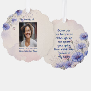 Batchelor Button Memorial Prayer Keepsake Tree Decoration Card