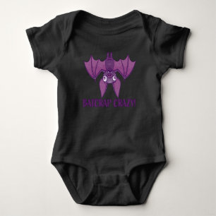 Batcrap Crazy Wacky Cartoon Bat Baby Bodysuit