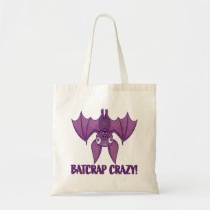 Batcrap Crazy Wacky Cartoon Bat Tote Bag