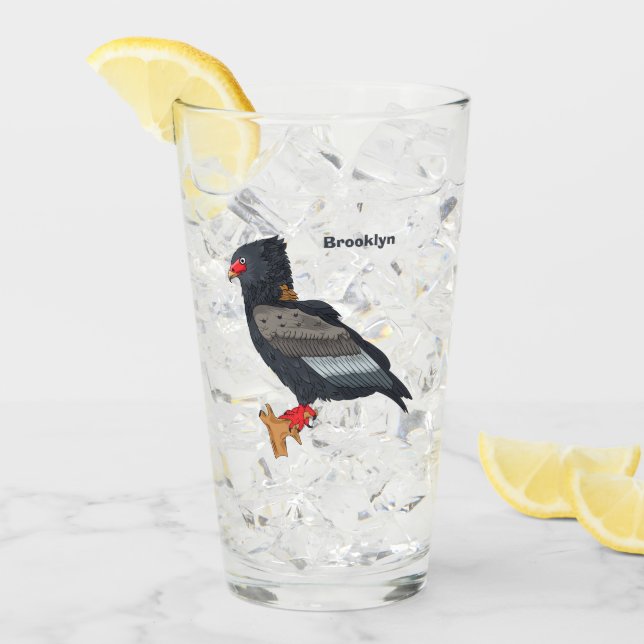 Bateleur Eagle illustration Glass (Front Ice)