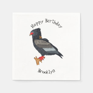 Bateleur Eagle illustration Napkin