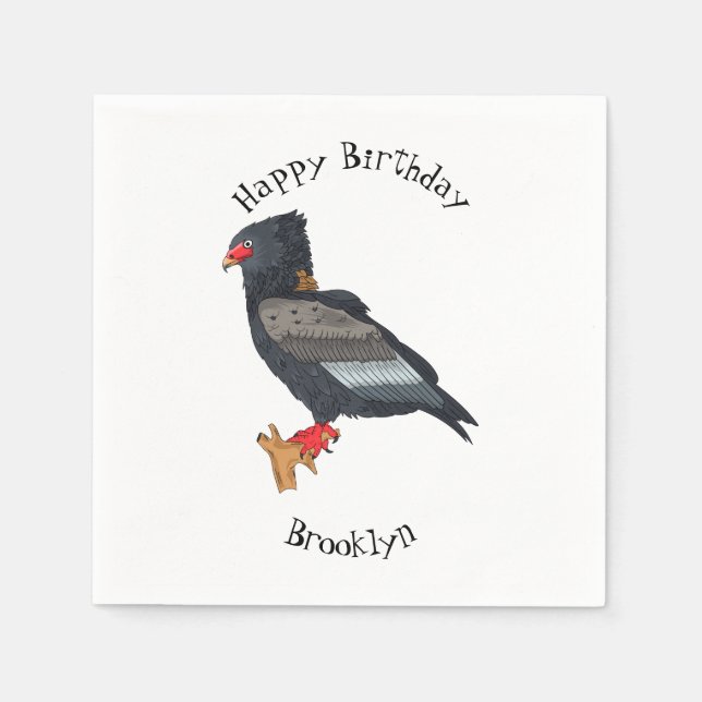 Bateleur Eagle illustration  Napkin (Front)