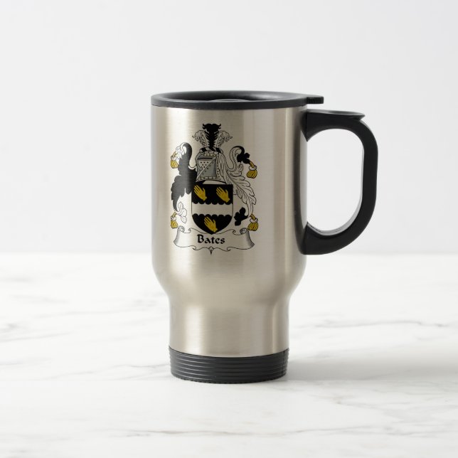 Bates Family Crest Travel Mug (Right)