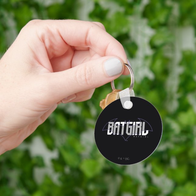Batgirl Hi-Tech Name Graphic Key Ring (Hand)