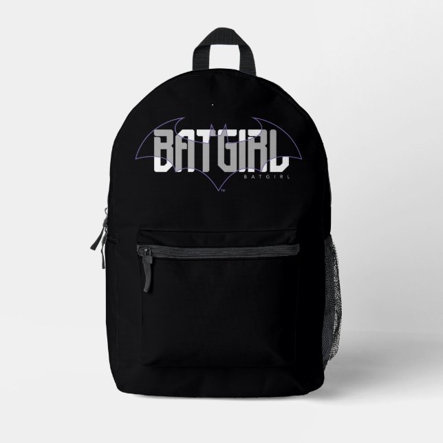 Batgirl Hi-Tech Name Graphic Printed Backpack (Front)