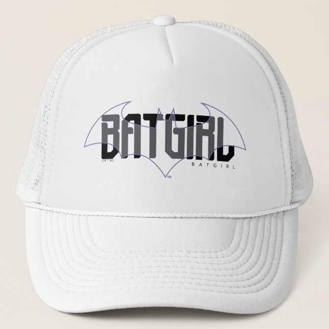 Batgirl Hi-Tech Name Graphic Trucker Hat (Front)