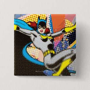 Batgirl Mid-Air 15 Cm Square Badge