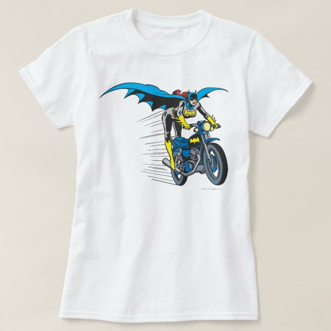 Batgirl on Batcycle T-Shirt (Design Front)