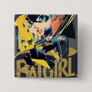 Batgirl Swinging Kick 15 Cm Square Badge