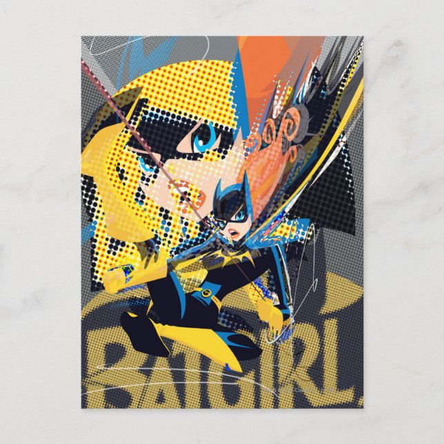 Batgirl Swinging Kick Postcard (Front)