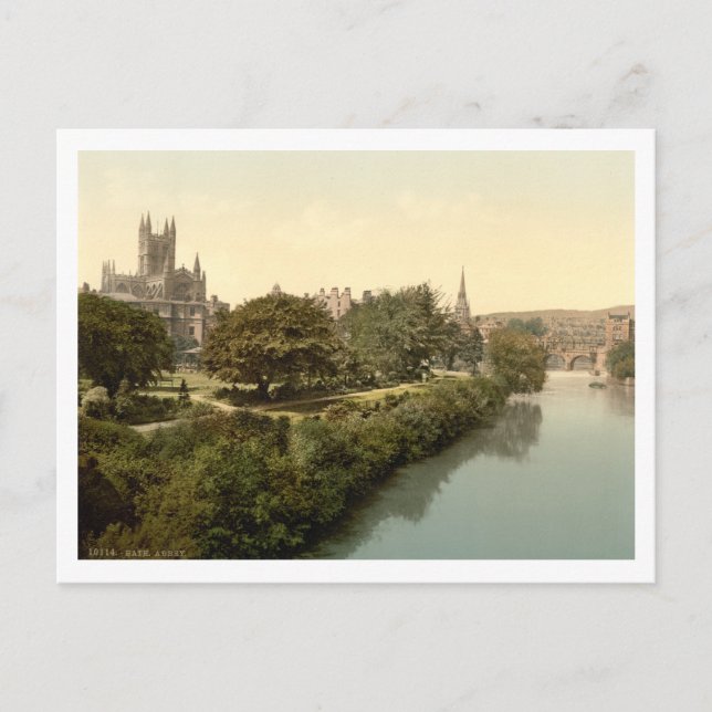 Bath Abbey, Bath, Somerset, England Postcard (Front)