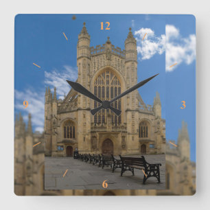 Bath Abbey. Square Wall Clock