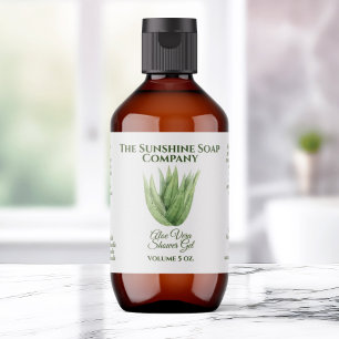 Bath and Body Product Label - aloe vera rectangle