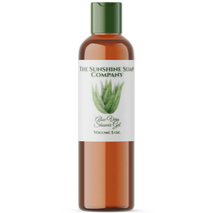 Bath and Body Product Label - aloe vera  rectangle