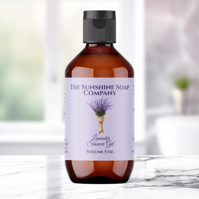Bath and Body Product Label - lavender (Creator Uploaded)
