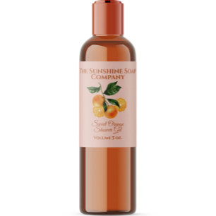 Bath and Body Product Label - orange - v1