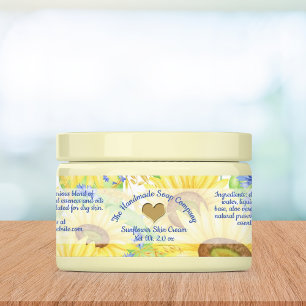 Bath and Body Product Label - Sunflowers - small