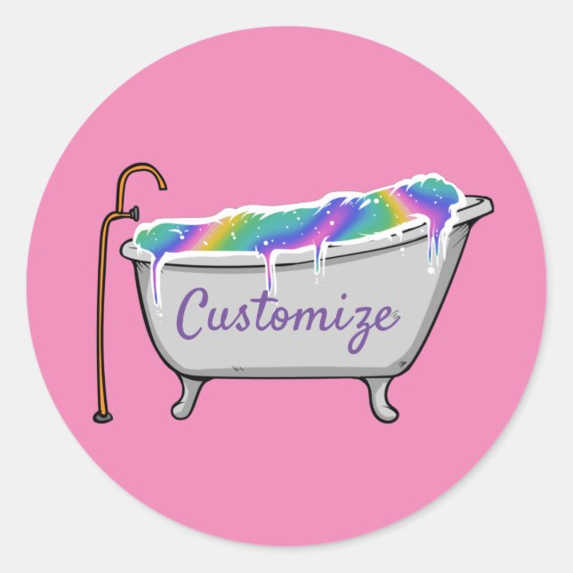 Bath Bomb Babe Thunder_Cove  Classic Round Sticker (Front)