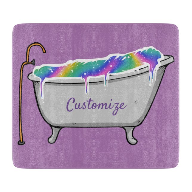Bath Bomb Babe Thunder_Cove Cutting Board (Front)