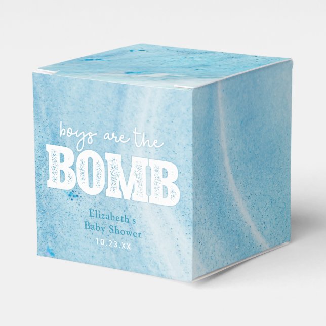 Bath Bomb Baby Shower Favour Box (Front Side)
