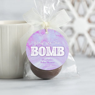 Bath Bomb Baby Shower Favour Tag