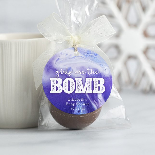Bath Bomb Baby Shower Favour Tag (Creator Uploaded)