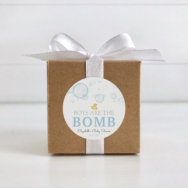 Bath Bomb Baby Shower Rubber Duck Favour tag (Creator Uploaded)