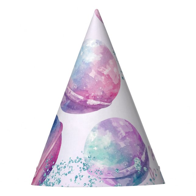 Bath bomb making party party hat (Front)