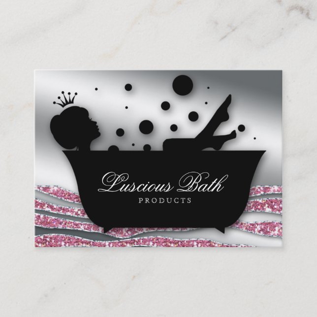Bath Business Card Nail Salon Bubbles Pedicure (Front)