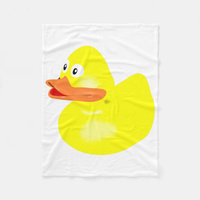 Bath Duck Fleece Blanket (Front)