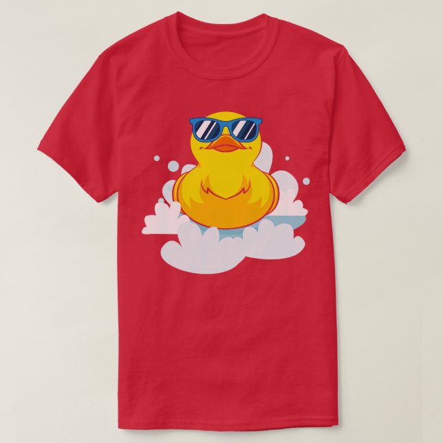 Bath Duck Funny Duckie Cool Bath Toy Rubber Duck T-Shirt (Design Front)