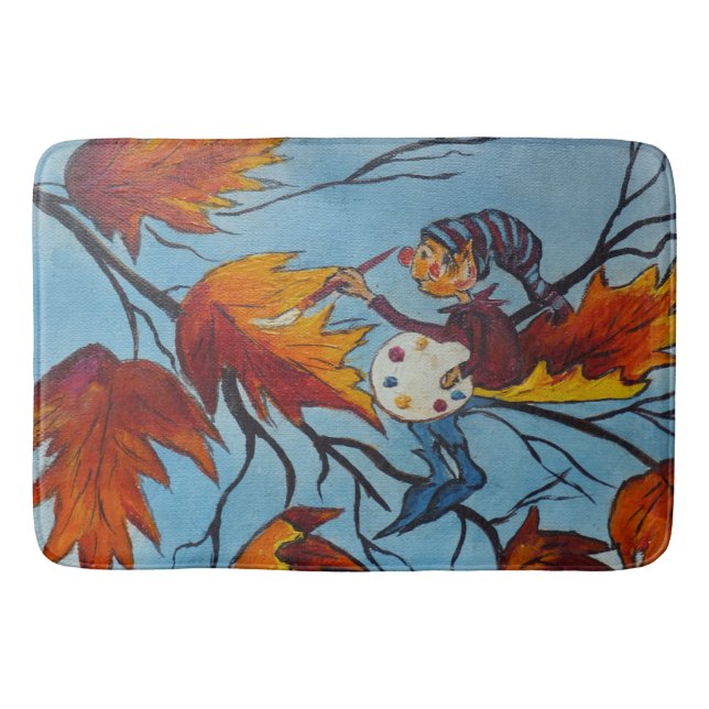 Bath Mat Ann Hayes Painting Pixie Painting (Front)