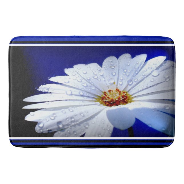 Bath Mat/Daisy with Dew Drops Mat (Front)