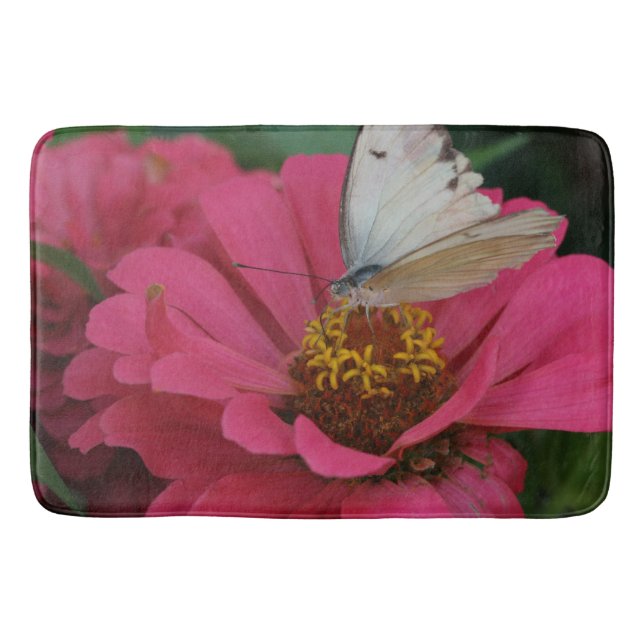 Bath Mat/Flowers and Butterfly Mat (Front)