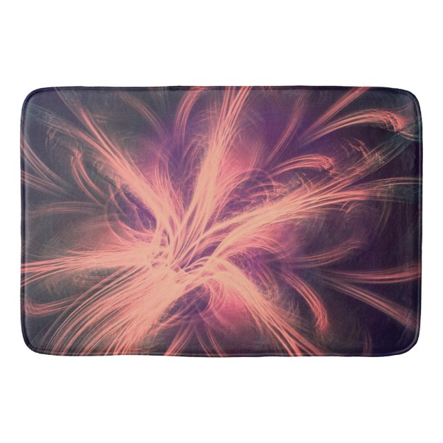 Bath Mat Fractal Light Purple Palette (Front)
