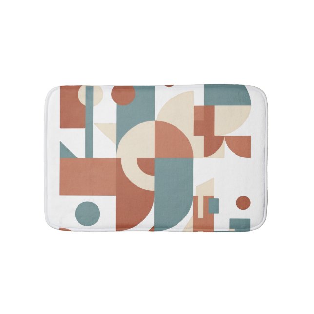 Bath Mat Geometric Art (Front)
