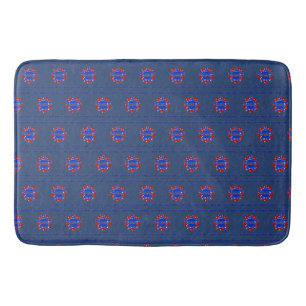 Bath Mat, Large, USA Design in Red, White, Blue Bath Mat