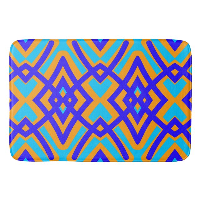 Bath Mat, Multicolor modern classic design   Bath Mat (Front)