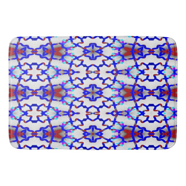 Bath Mat, Multicolor modern classic design   Bath Mat (Front)