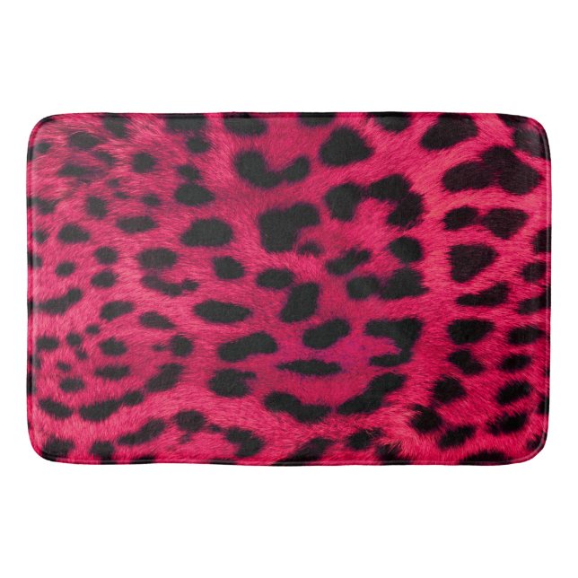 Bath Mat/Pink Zebra Pattern Mat (Front)
