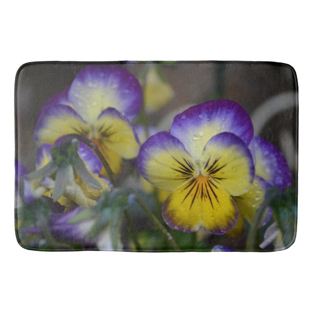 Bath Mat/Purple Pansy Mat (Front)