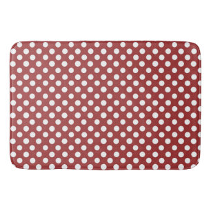 Bath Mat/Red & White Polka Dots Mat