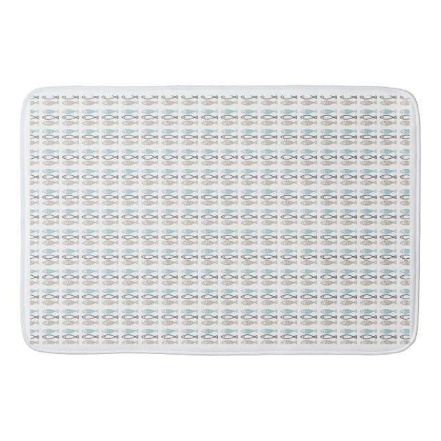 Bath Mat - Scandinavian Fish (Front)