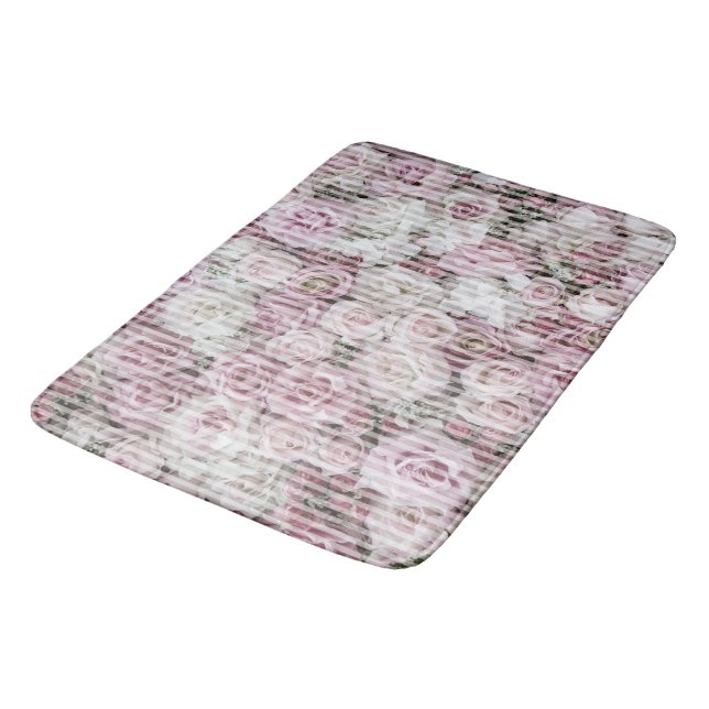 Bath Mat - Victorian Roses Collage (Angled)